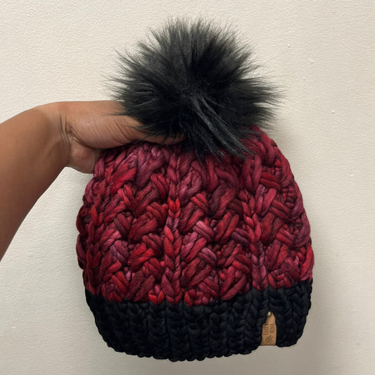 Stitch Red & Black Luxury Suspire Beanie