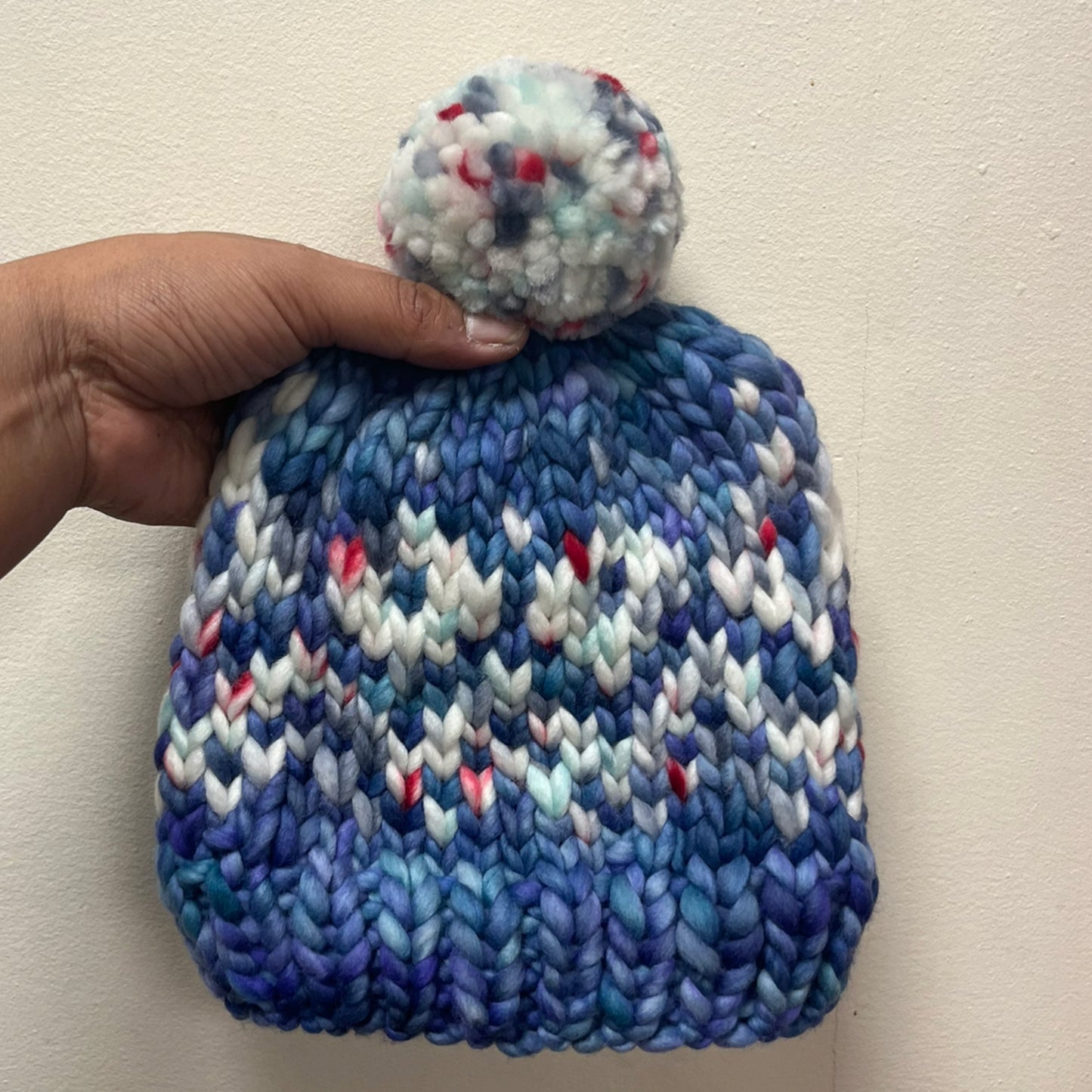 Blue Toddler Luxury Beanie  (2-3yrs)