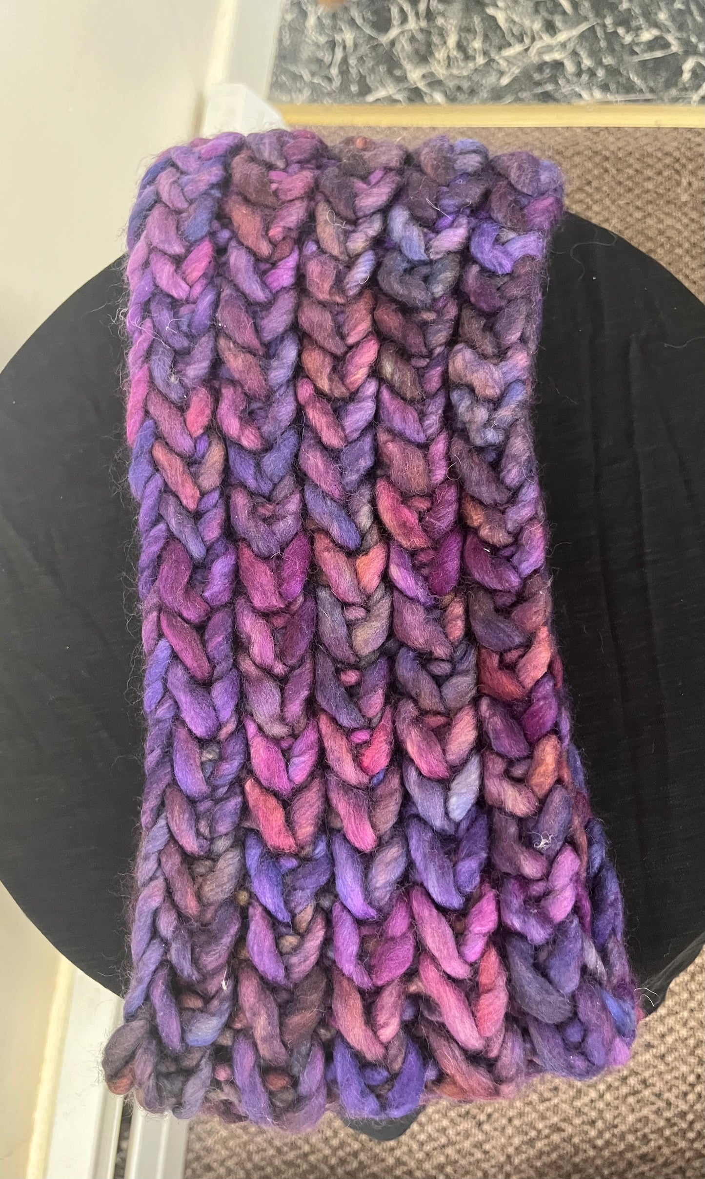 Braided Hearts Infinity Scarf