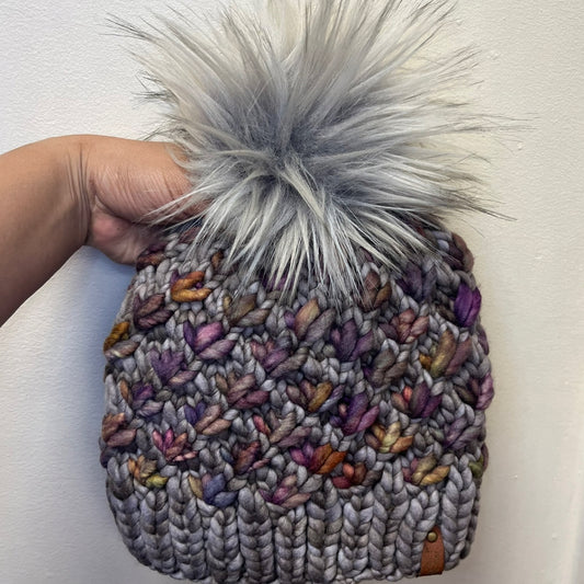 Sombras & Piedras Luxury Lotus Flower Beanie