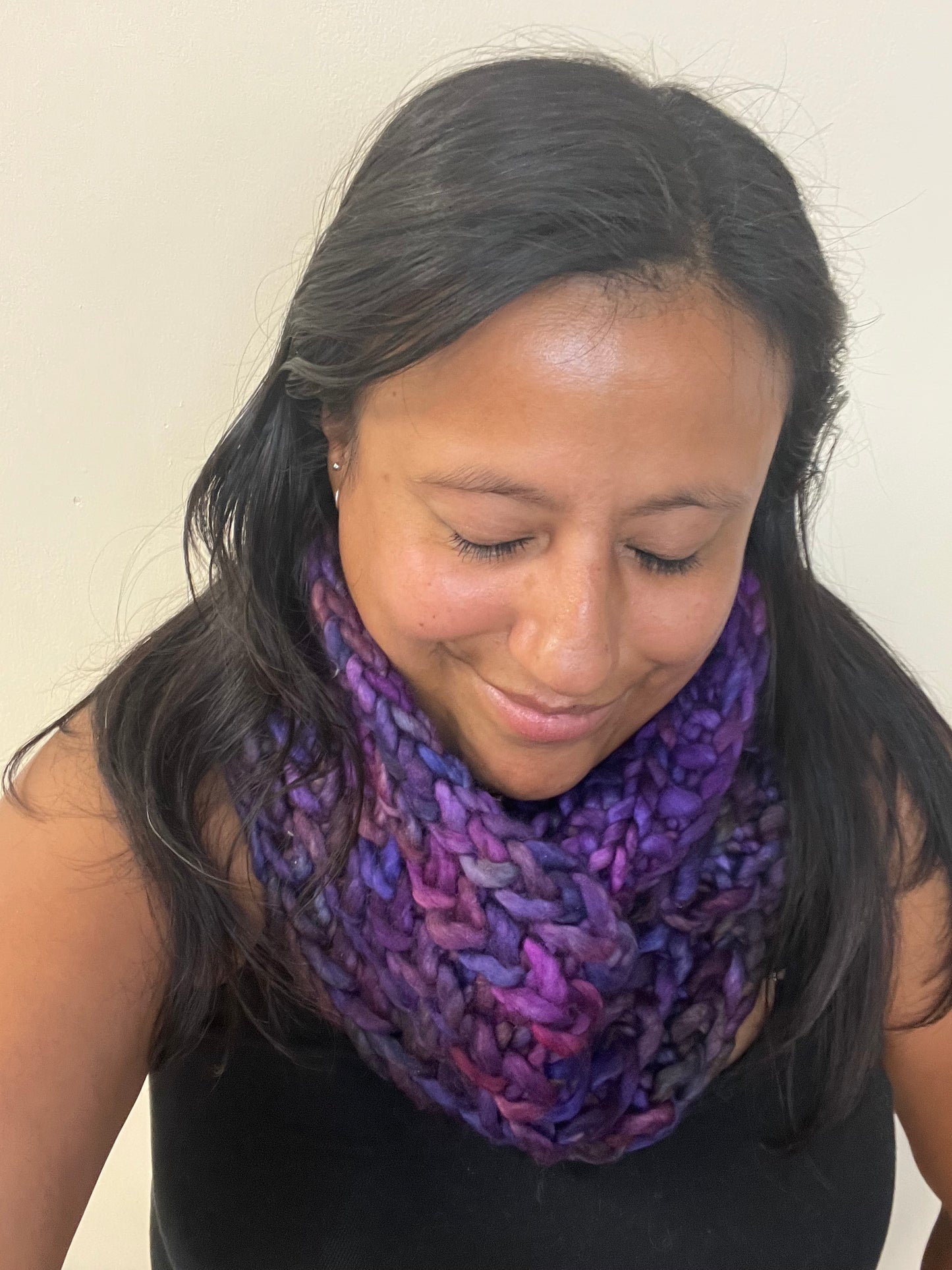 Braided Hearts Infinity Scarf