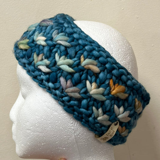 Reflecting Pool & Amphibian Luxury Lotus Flower Ear Warmer