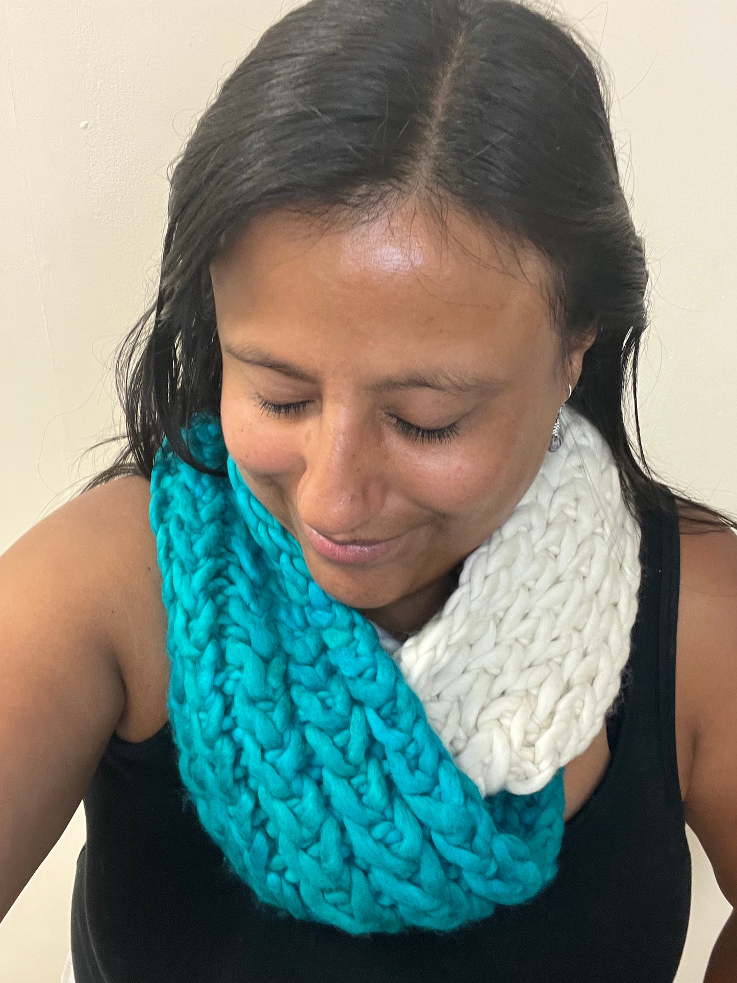 Braided Hearts Infinity Scarf