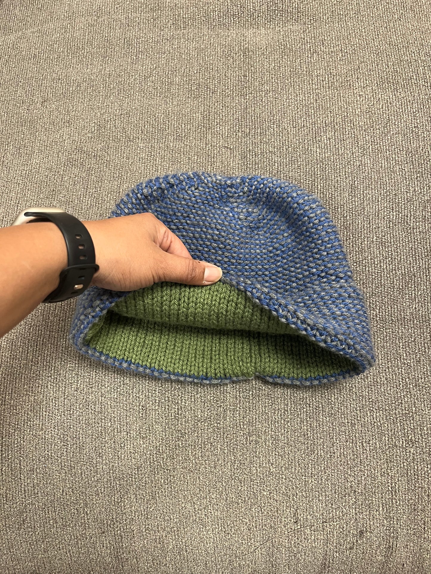 Blue & Gray Double Brim Classic Jilly Beanie