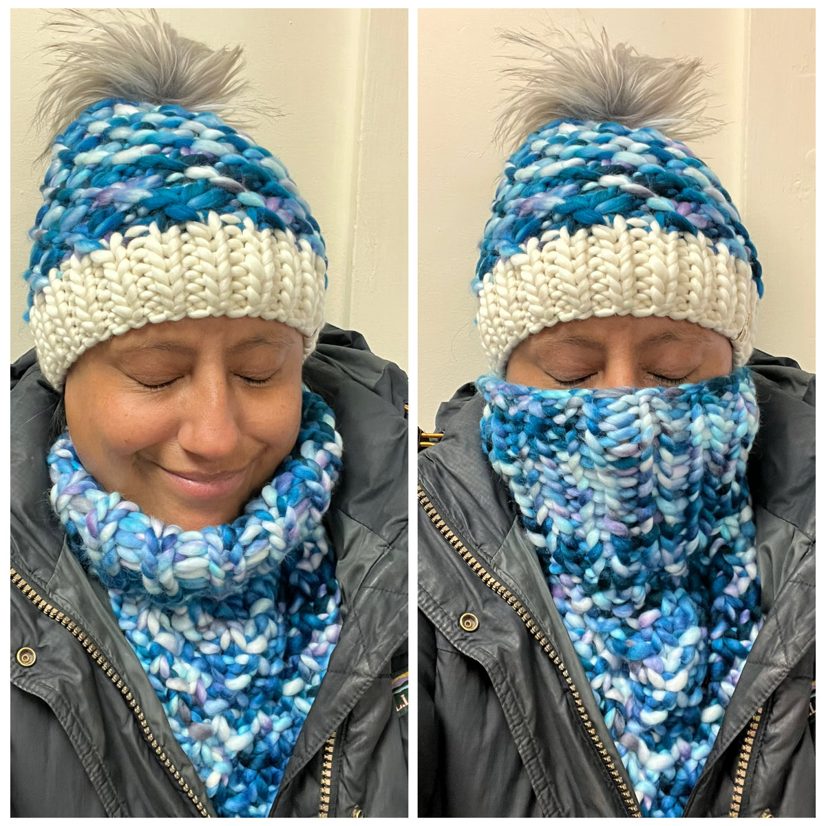 Luxury Hat & Cowl Winter Set