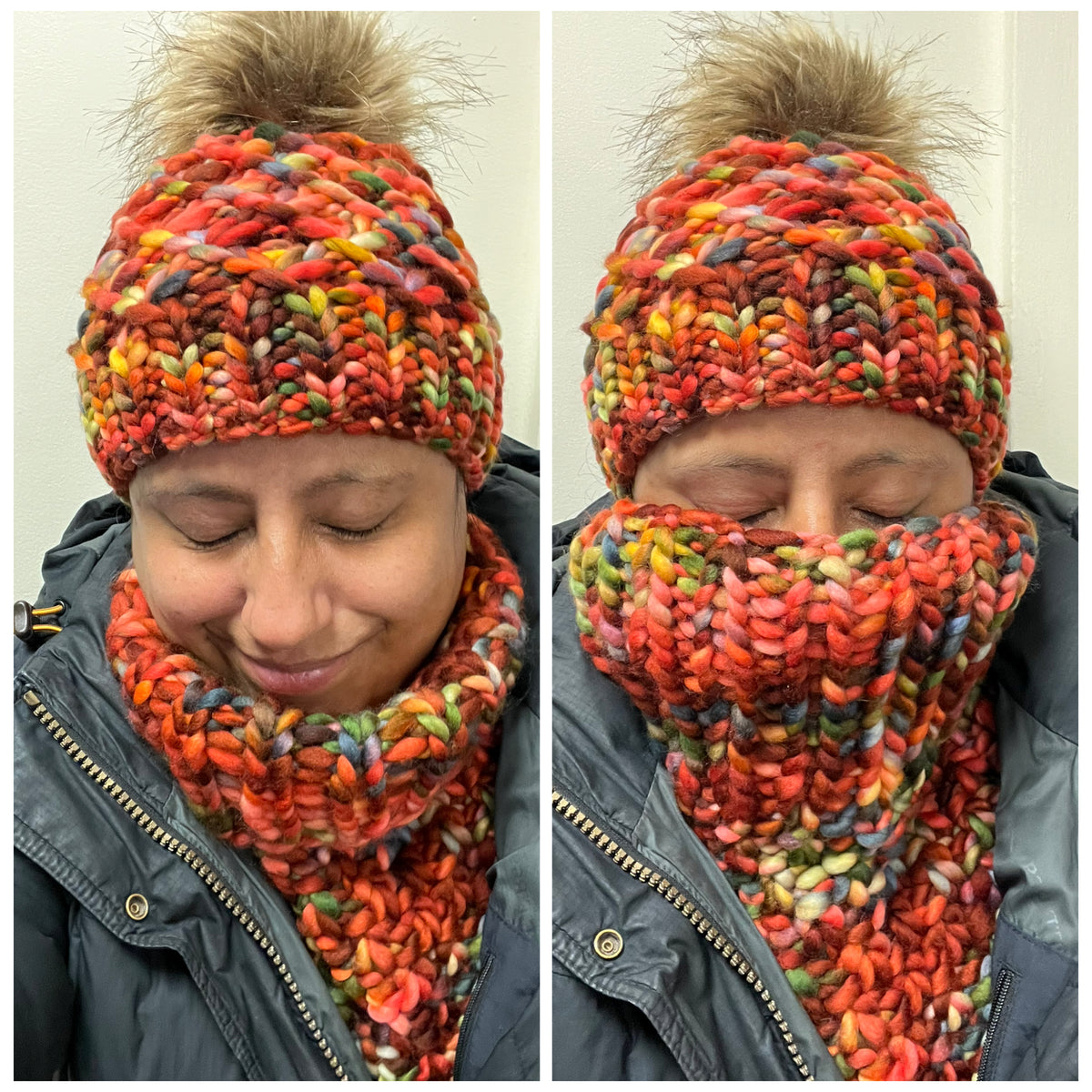 Luxury Hat & Cowl Winter Set